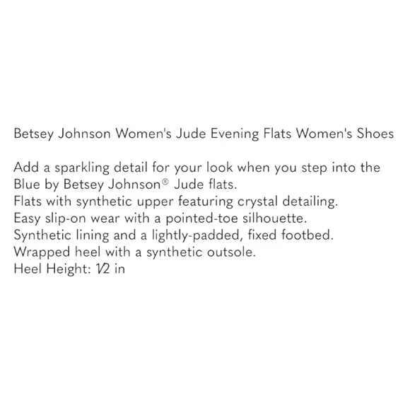 BETSEY JOHNSON Nude Rhinestone Flats Shoes - Picture 12 of 12